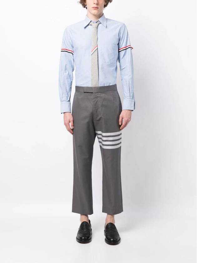 Armband Oxford Long Sleeve Shirt Light Blue - THOM BROWNE - BALAAN 5