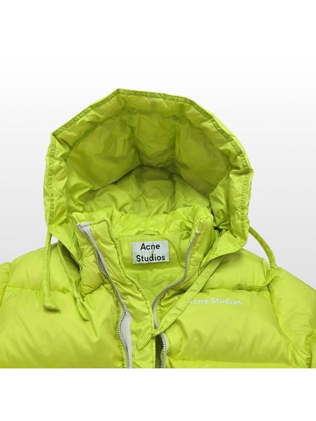 Acne Studios Down Parka Jacket Neon Yellow 55 66 - ACNE STUDIOS - BALAAN 4