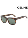 Eyewear Logo Square Sunglasses Brown Havana - CELINE - BALAAN 2