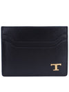 Metal T Logo Leather Card Wallet - TOD'S - BALAAN 2