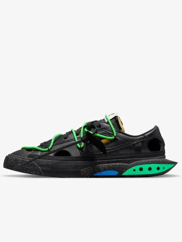 Off-White Blazer 77 Low Top Sneakers Black Green - NIKE - BALAAN 2