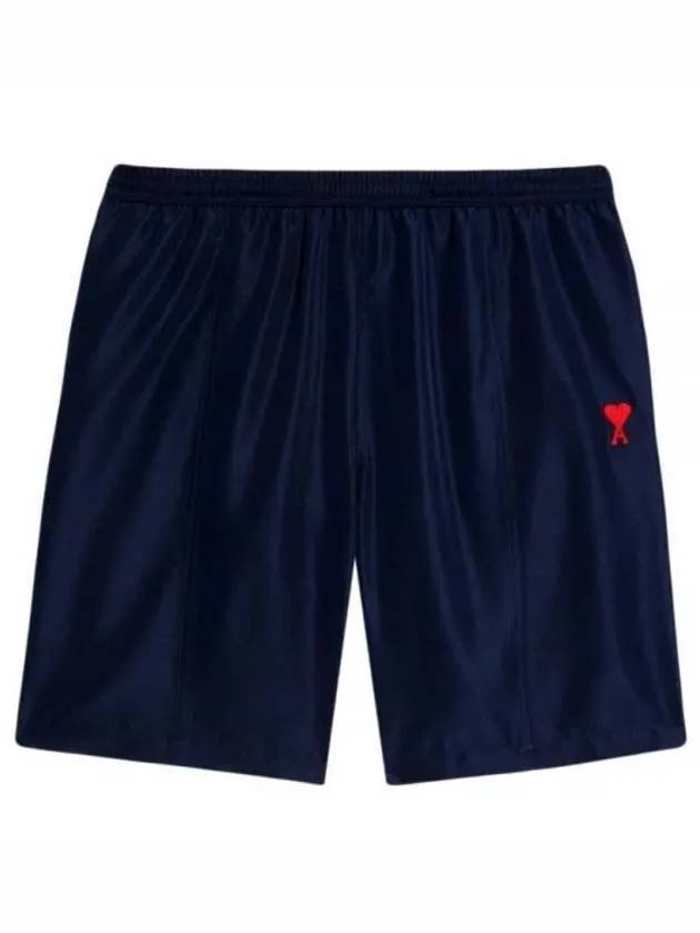 Heart Logo Swim Shorts Navy - AMI - BALAAN 2