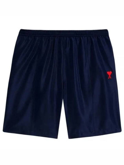 Heart Logo Swim Shorts Navy - AMI - BALAAN 2