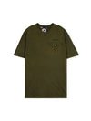 Men's Pocket Embroidery Logo Short Sleeve T-Shirt Khaki - DSQUARED2 - BALAAN 2