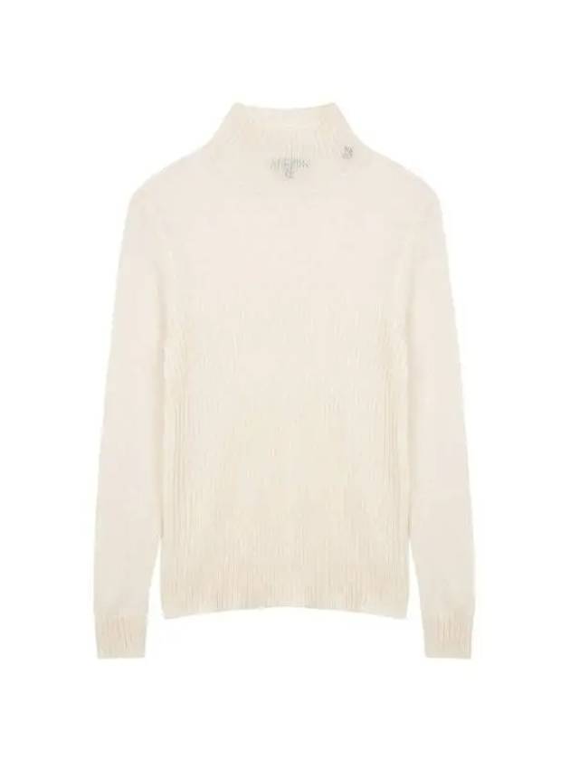 Women s Rib Tissue Block Easy Knit Ivory 271679 - ARMANI EXCHANGE - BALAAN 1