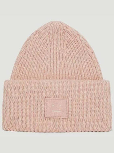 Front Logo Face Patch Round Crown Beanie Hat FA UX HATS000063 C40135 - ACNE STUDIOS - BALAAN 1