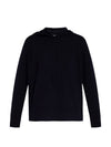 Women's Relaxed Cashmere Cotton Hoodie Navy - THEORY - BALAAN 1