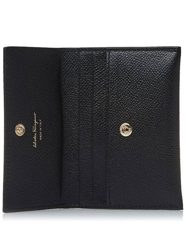 Vara Bow Card Walletr Black - SALVATORE FERRAGAMO - BALAAN 10