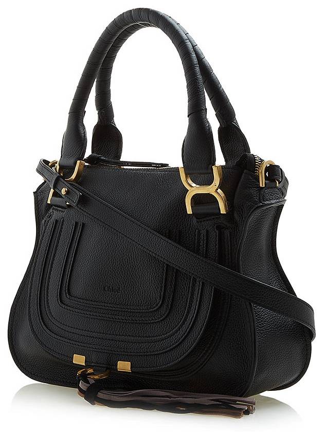 Marcie Small Shoulder Bag Black - CHLOE - BALAAN 3