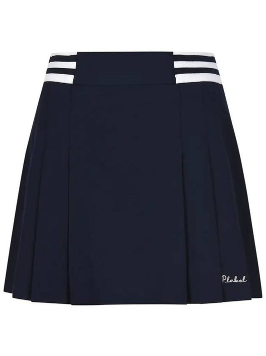 Waist color matching pleated mini skirt MW4MS609 - P_LABEL - BALAAN 2