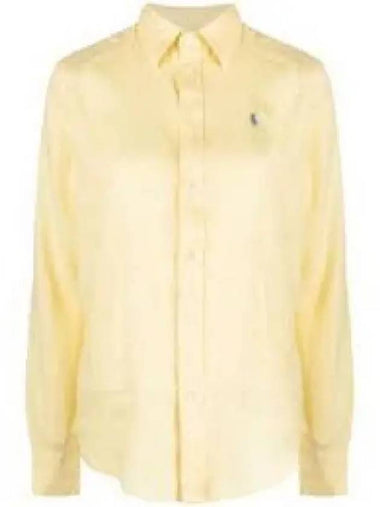 W relax fit linen shirt yellow 1279602 - POLO RALPH LAUREN - BALAAN 1