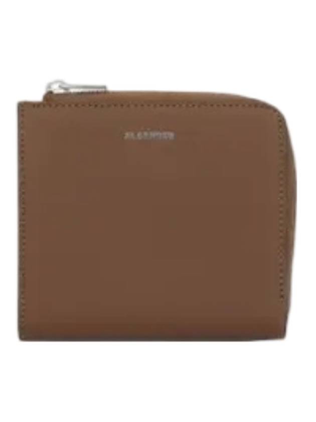 Logo Half Wallet Tobacco - JIL SANDER - BALAAN 1