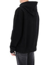 S Macs Logo Hoodie Black - DIESEL - BALAAN 4