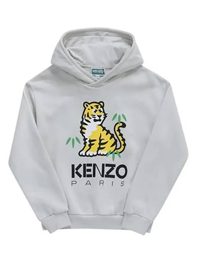 K25838 261 KOTORA Tiger Logo Junior Hoodie - KENZO - BALAAN 5