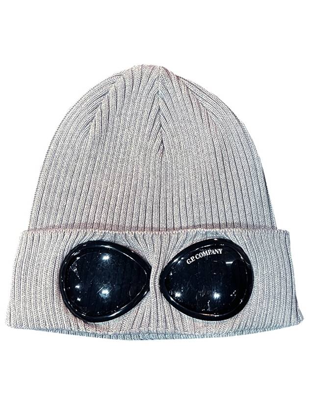 Cotton Goggles Beanie Gray Melange - CP COMPANY - BALAAN 2