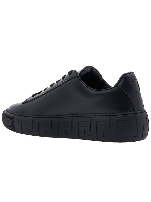 Greca Logo Low Top Sneakers Black - VERSACE - BALAAN 4