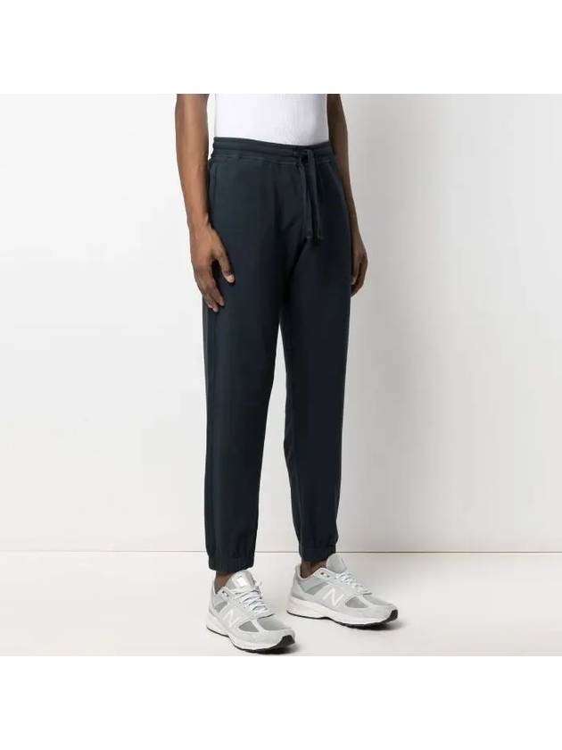 Stretch Cotton Fleece Jogging Track Pants Navy - STONE ISLAND - BALAAN 5