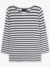 Galathee Striped Sailor Long Sleeve T-Shirt Blue - SAINT JAMES - BALAAN 3