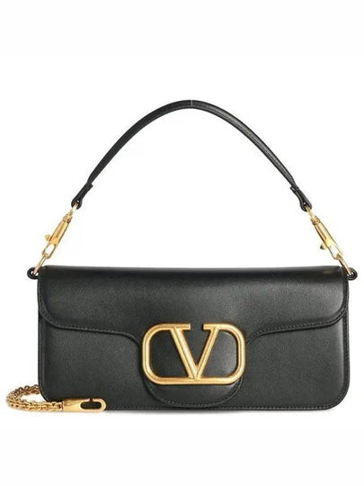 V Logo Shoulder Bag Black - VALENTINO - BALAAN 2