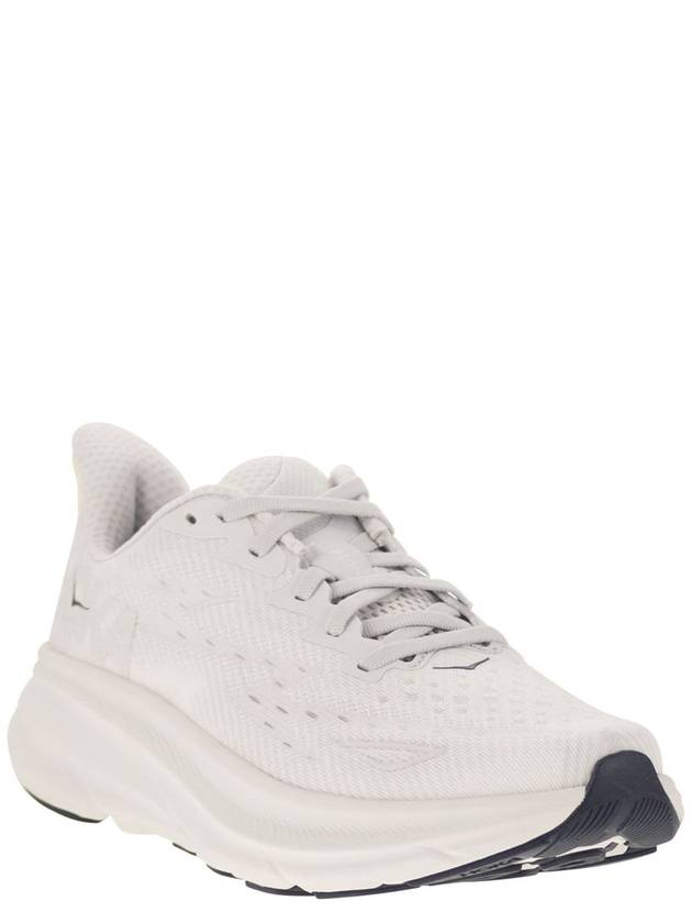 Clifton 9 Low Top Sneakers Grey White - HOKA ONE ONE - BALAAN 3