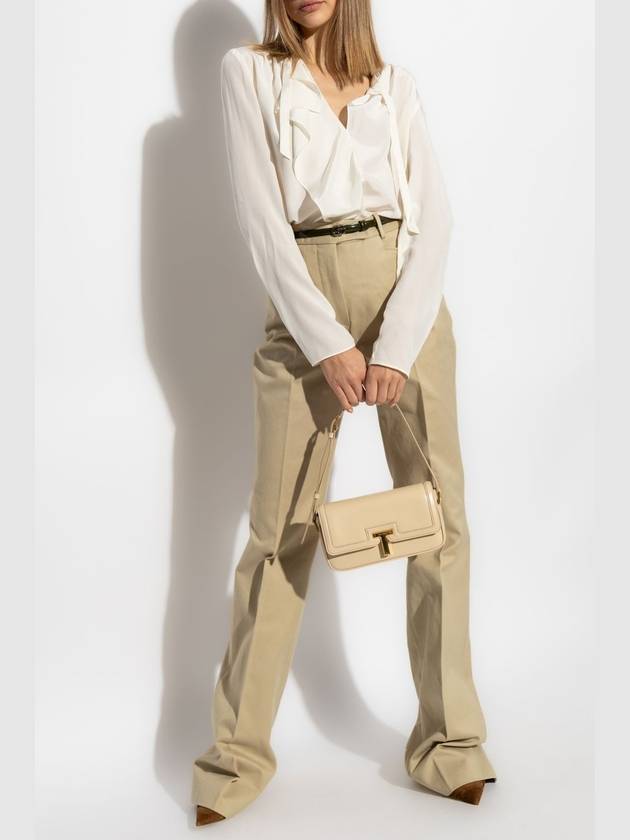 Tom Ford Cotton Trousers, Women's, Beige - TOM FORD - BALAAN 2