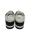 CC Logo Suede Kidskin Low Top Sneakers Black - CHANEL - BALAAN 6