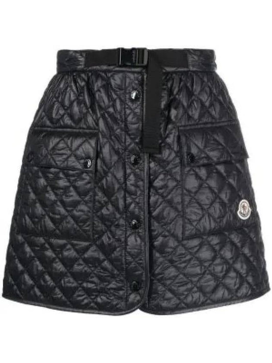 Quilted mini skirt 2D00005 595ZZ 999 1206540 - MONCLER - BALAAN 1