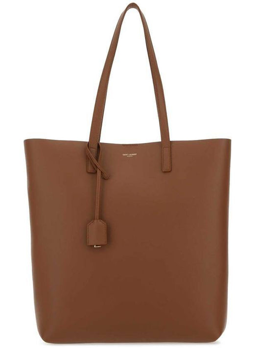 North South Shopping Tote Bag Brown - SAINT LAURENT - BALAAN 1