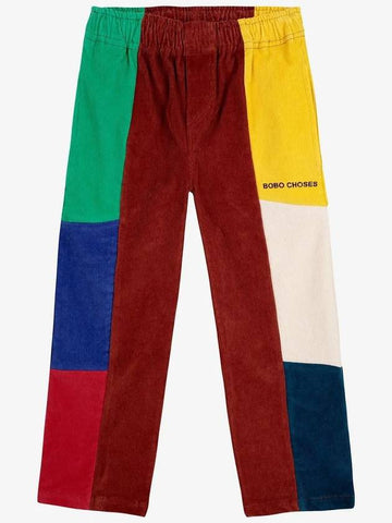 children s corduroy pants Bobo color block straight B224AC094 - BOBO CHOSES - BALAAN 1