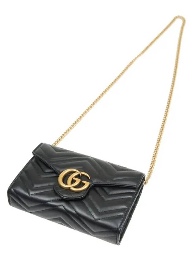 GG Marmont Matelasse Mini Crossbody Bag Black - GUCCI - BALAAN 5