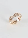 Chaine D'Ancre Enchainee Small Ring Rose Gold - HERMES - BALAAN 3