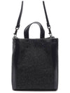 Rockstud VLTN Logo Tote Bag Black - VALENTINO - BALAAN.