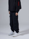 Men's Cargo Jogger Baggy Pants Black - UNNORM IS DEAD - BALAAN 3