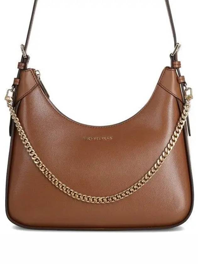 Wilma Chain Leather Shoulder Bag Brown - MICHAEL KORS - BALAAN 2