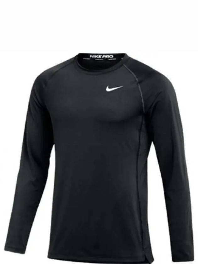 Pro Slim Long Sleeve T-Shirt Black - NIKE - BALAAN 2