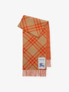 Check Rose Reversible Cashmere Scarf Sand Orange - BURBERRY - BALAAN 2