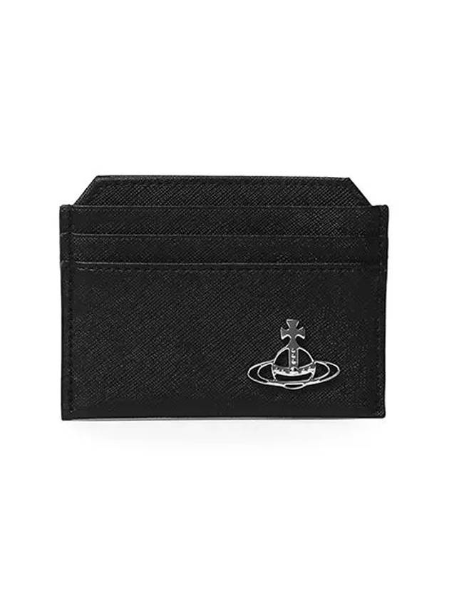 5403000BU S000B N401 Vegan Biogreen Saffiano Slim Women s Card Wallet - VIVIENNE WESTWOOD - BALAAN 1