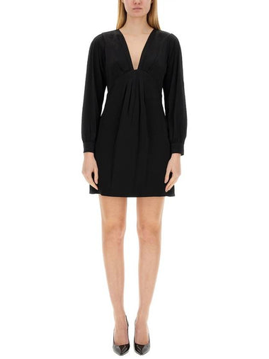 V-NECK DRESS - MICHAEL KORS - BALAAN 1