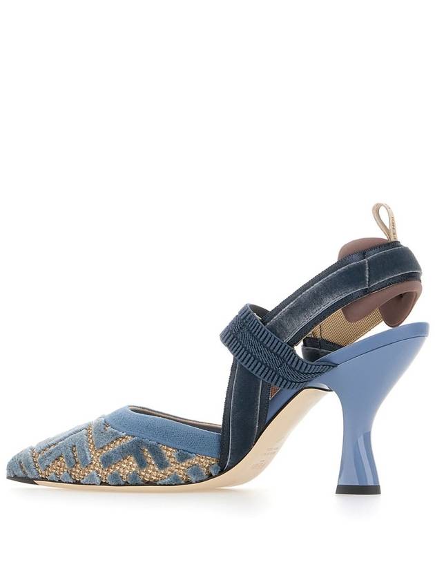 Fendi With Heel Clear Blue - FENDI - BALAAN 3