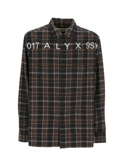 Check Logo Long Sleeve Shirt - 1017 ALYX 9SM - BALAAN 2