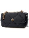 Kira Diamond Quilted Flap Cross Bag Black - TORY BURCH - BALAAN 3