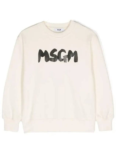 Kids Painting Logo Sweatshirt Ivory - MSGM - BALAAN 1