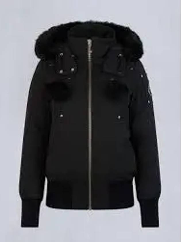 Orginal Debbie Shearling Bomber Jacket Black - MOOSE KNUCKLES - BALAAN 2