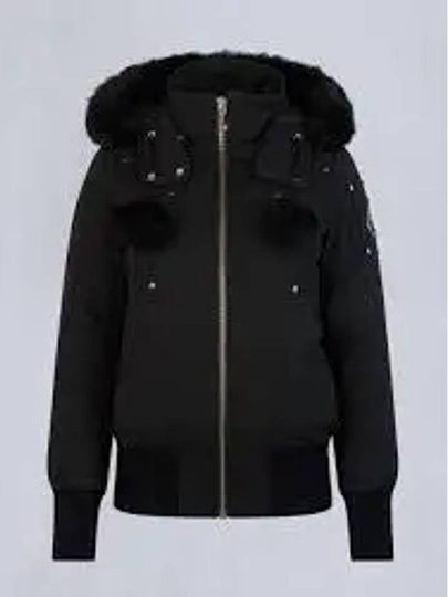 Orginal Debbie Shearling Bomber Jacket Black - MOOSE KNUCKLES - BALAAN 2