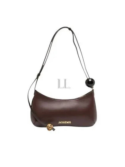 Le Bisou Perle Beaded Shoulder Bag Medium Brown - JACQUEMUS - BALAAN 2