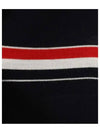 Merino Striped Crew Neck Knit Top Navy - THOM BROWNE - BALAAN 8