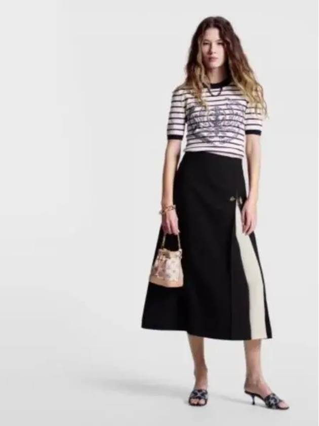 Graphic Box Pleated Maxi Skirt 1AFMN4 - LOUIS VUITTON - BALAAN 1