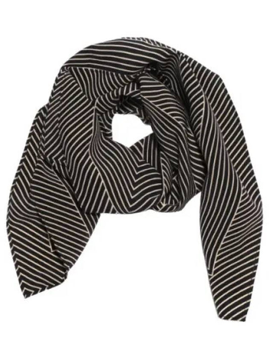 Striped Monogram Silk Scarf Women - TOTEME - BALAAN 1