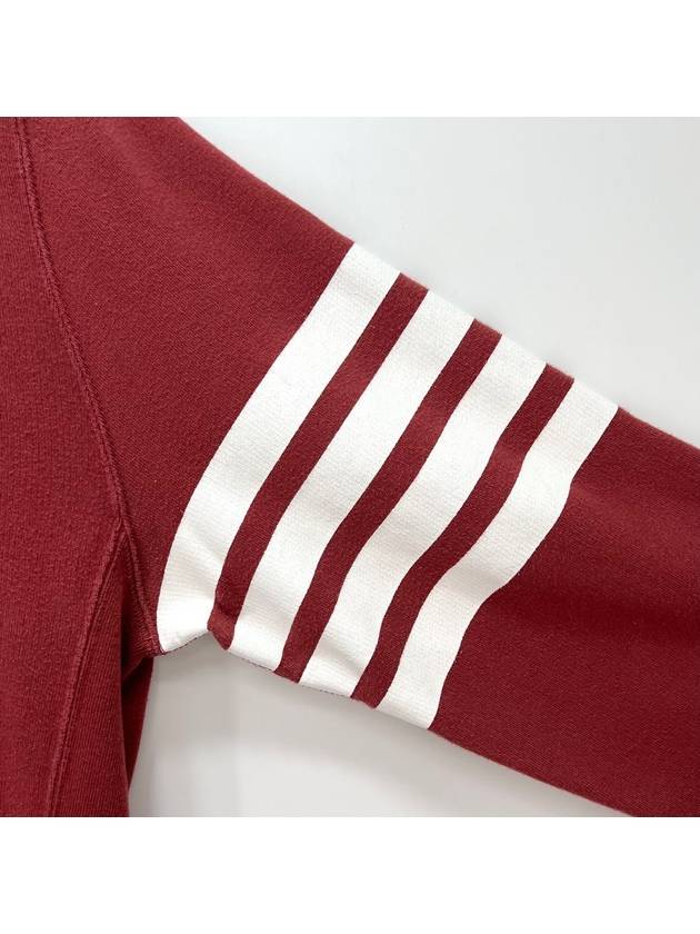 Thom Browne diagonal armband sweatshirt burgundy size 4 - MONCLER - BALAAN 6