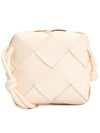 Cassette Intrecciato Mini Shoulder Bag Pink - BOTTEGA VENETA - BALAAN 2